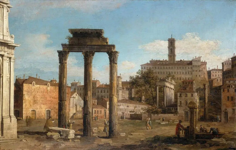 Rom: Forumets ruiner, mot Capitolium - Canaletto