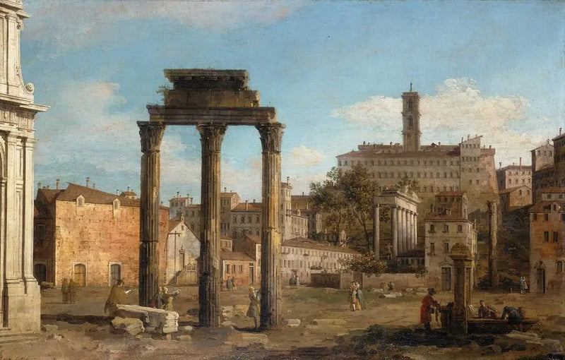 Rom: Forumets ruiner, mot Capitolium - Canaletto