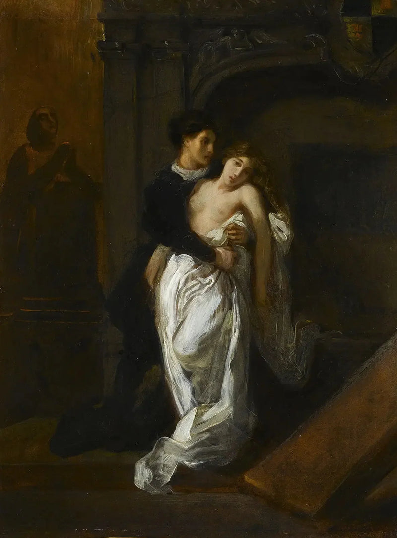 Roméo och Julia vid Capulet-graven - Eugène Delacroix