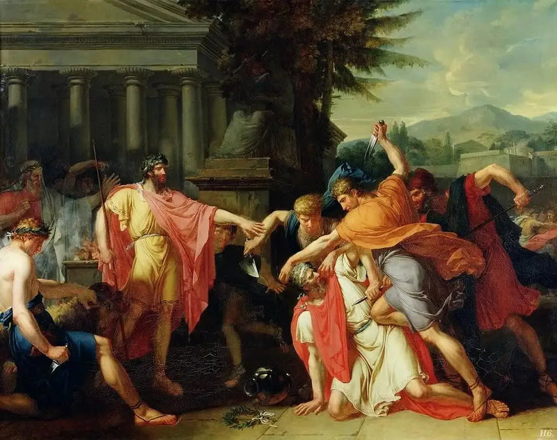 Romulus låter Tatius bli mördad - Anne-Louis Girodet