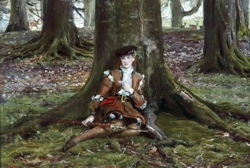 Rosalind i skogen - John Everett Millais