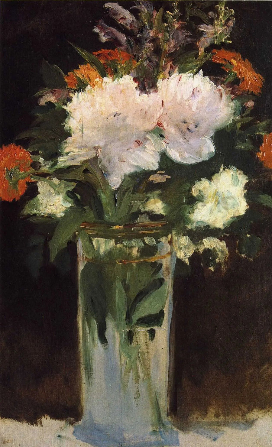 Rosor och syren - Édouard Manet