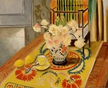 Gula rosor med parakägelbur - Henri Matisse