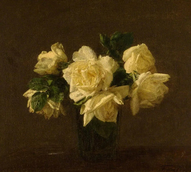 Gula rosor - Henri Fantin-Latour