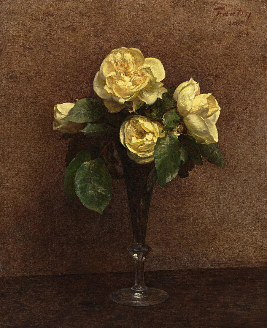 Gula rosor, Maréchal Niel - Henri Fantin-Latour