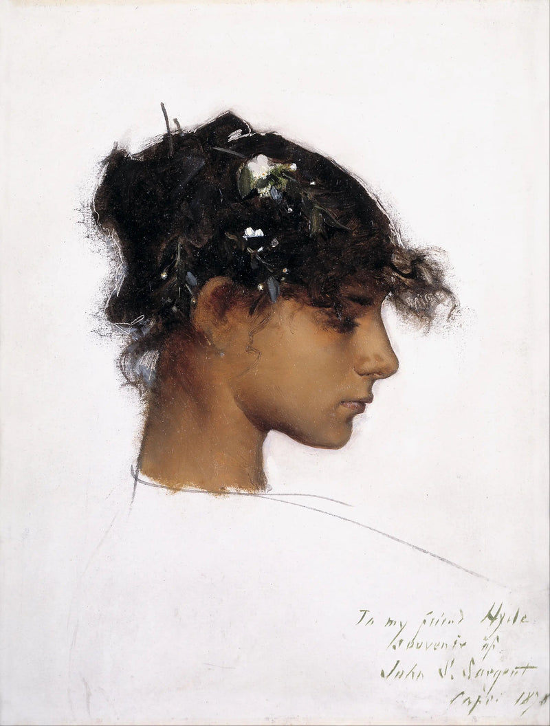Rosina Ferrara, Huvud av en flicka från Capri - John Singer Sargent