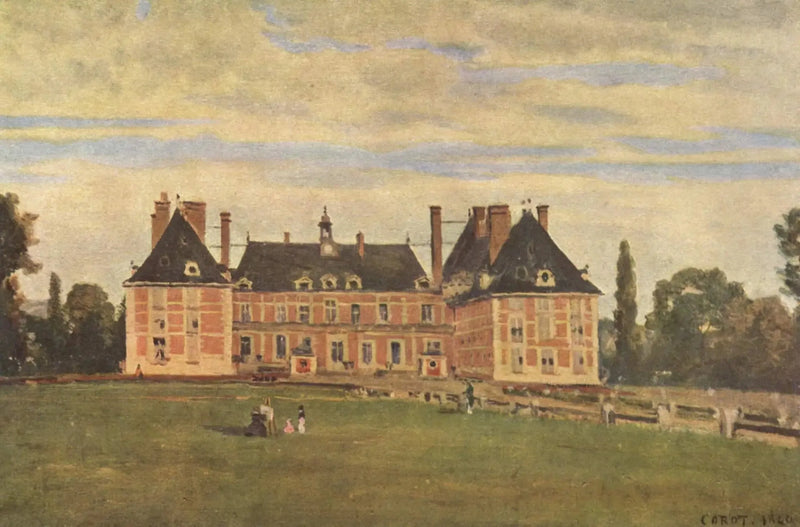 Rosny (Yvelines). Hertiginnan de Berrys slott - Jean-Baptiste Camille Corot