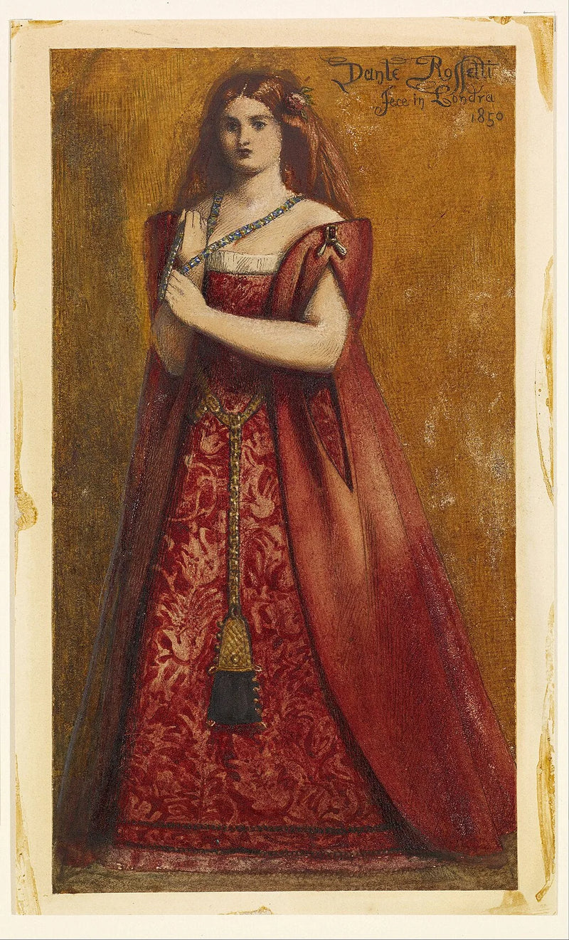 Rosso Vestita [Väldigt röd] - Dante Gabriel Rossetti