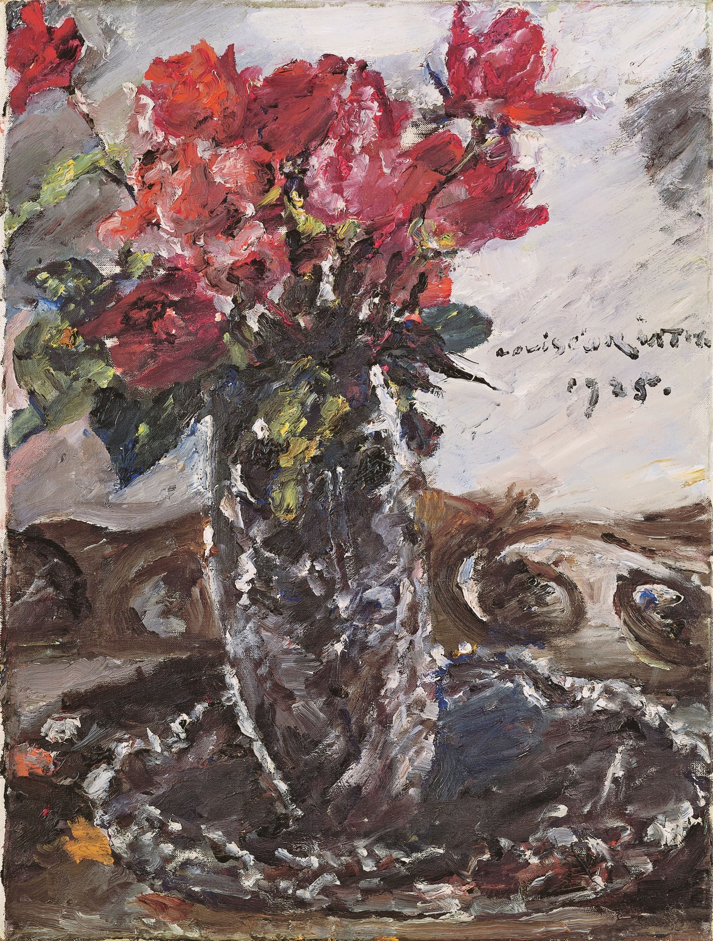 Rote Rosen - Lovis Corinth