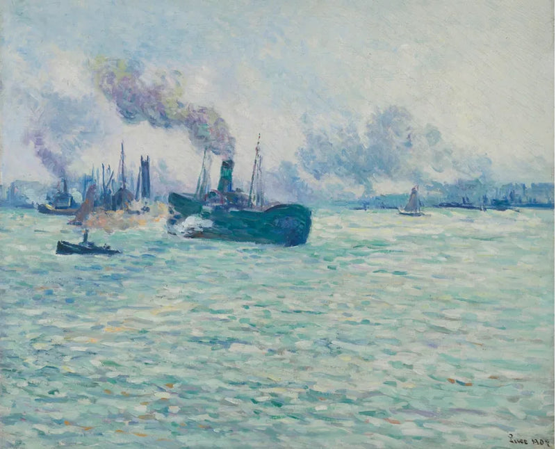 Rotterdam, hamnscen - Maximilien Luce
