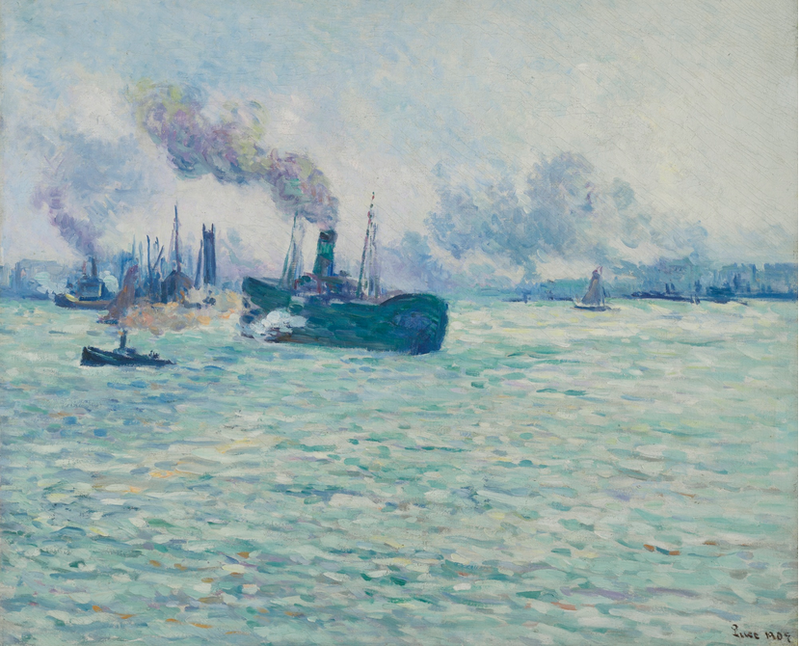 Rotterdam, hamnscen - Maximilien Luce