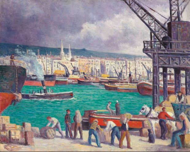 Rouen, hamnen - Maximilien Luce