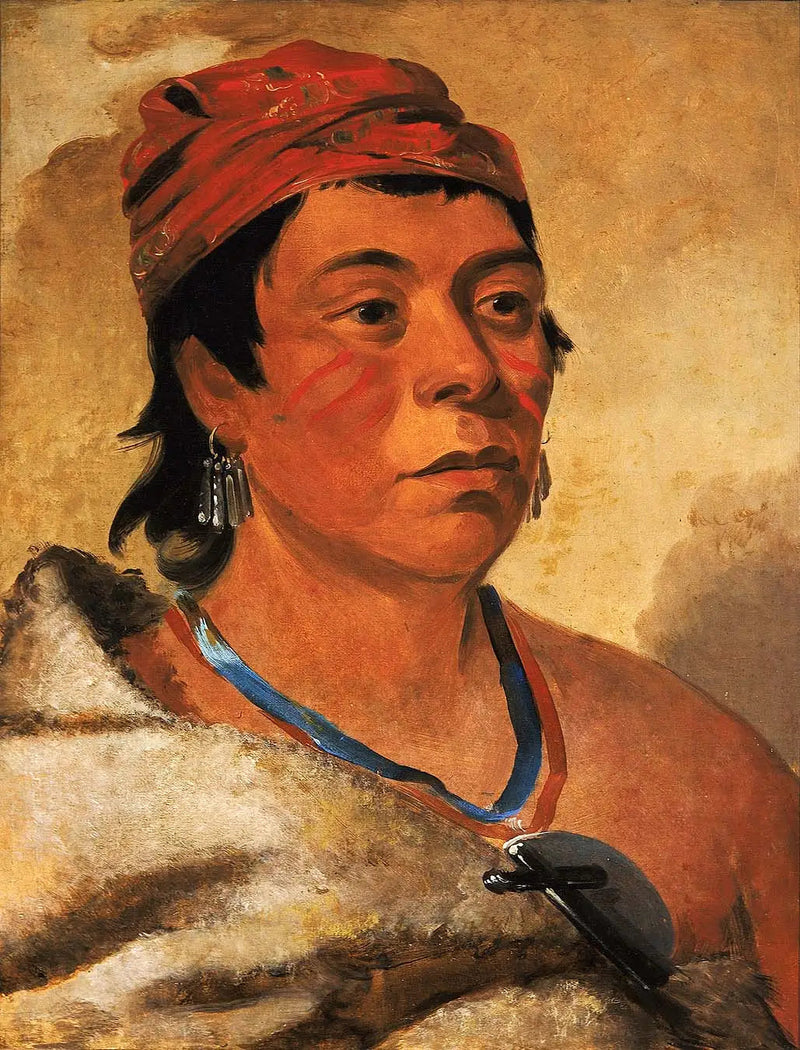 Rundön, en krigare - George Catlin