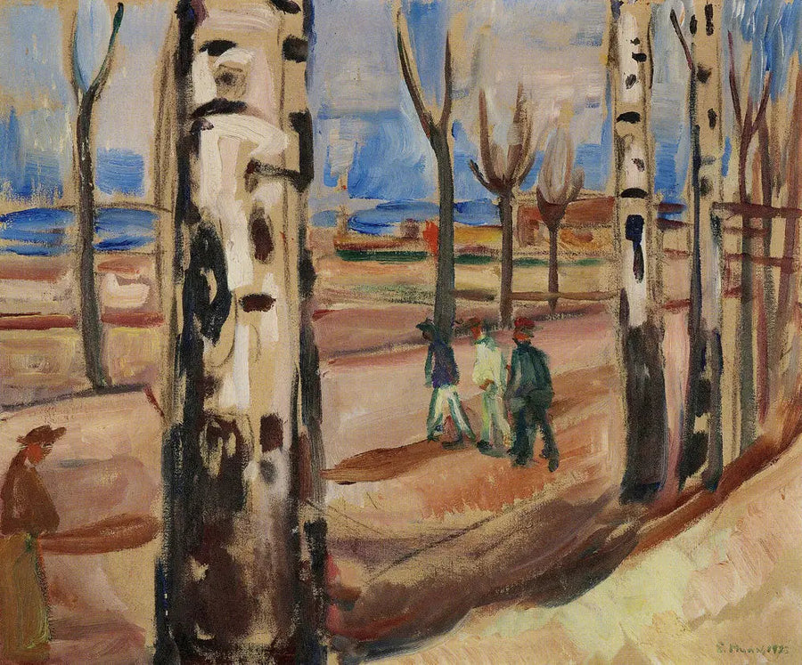 Väg med träd - Edvard Munch
