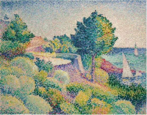 Lavandou-vägen mot Saint-Clair - Henri-Edmond Cross
