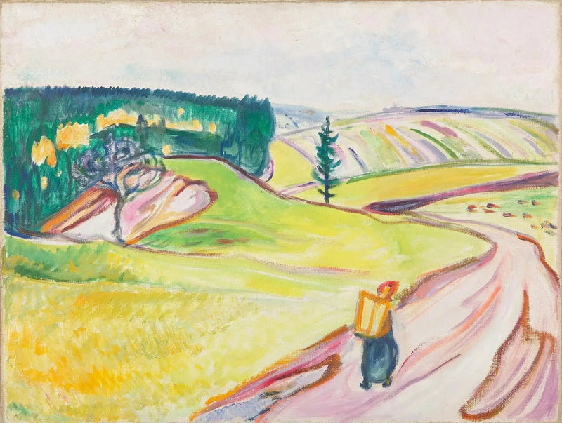 Väg i Thüringen - Edvard Munch