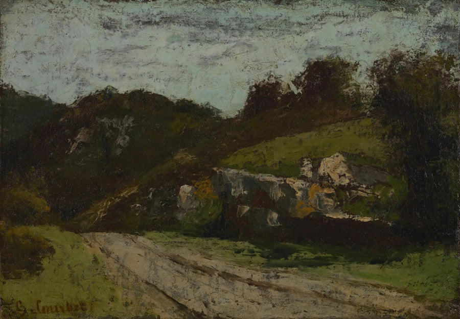 Solig väg - Gustave Courbet