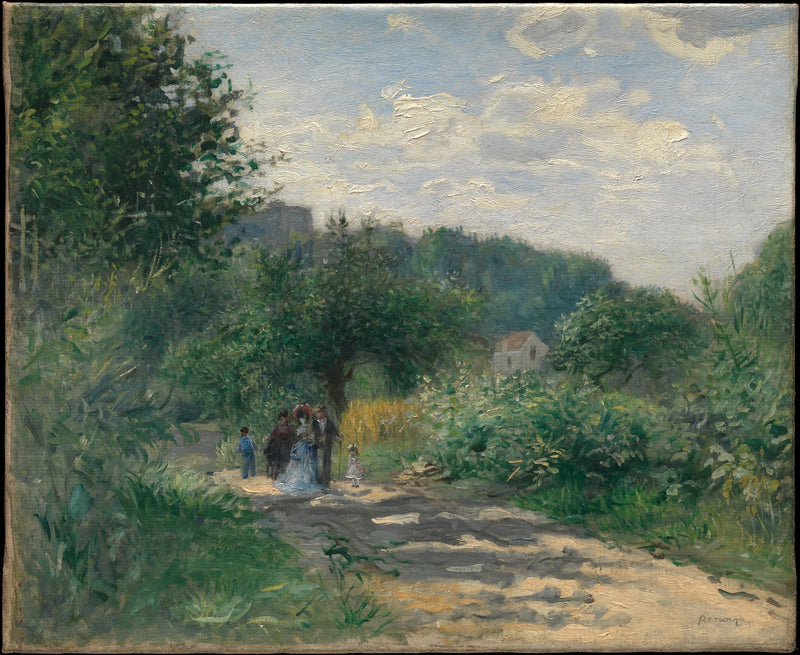 En väg i Louveciennes - Pierre-Auguste Renoir