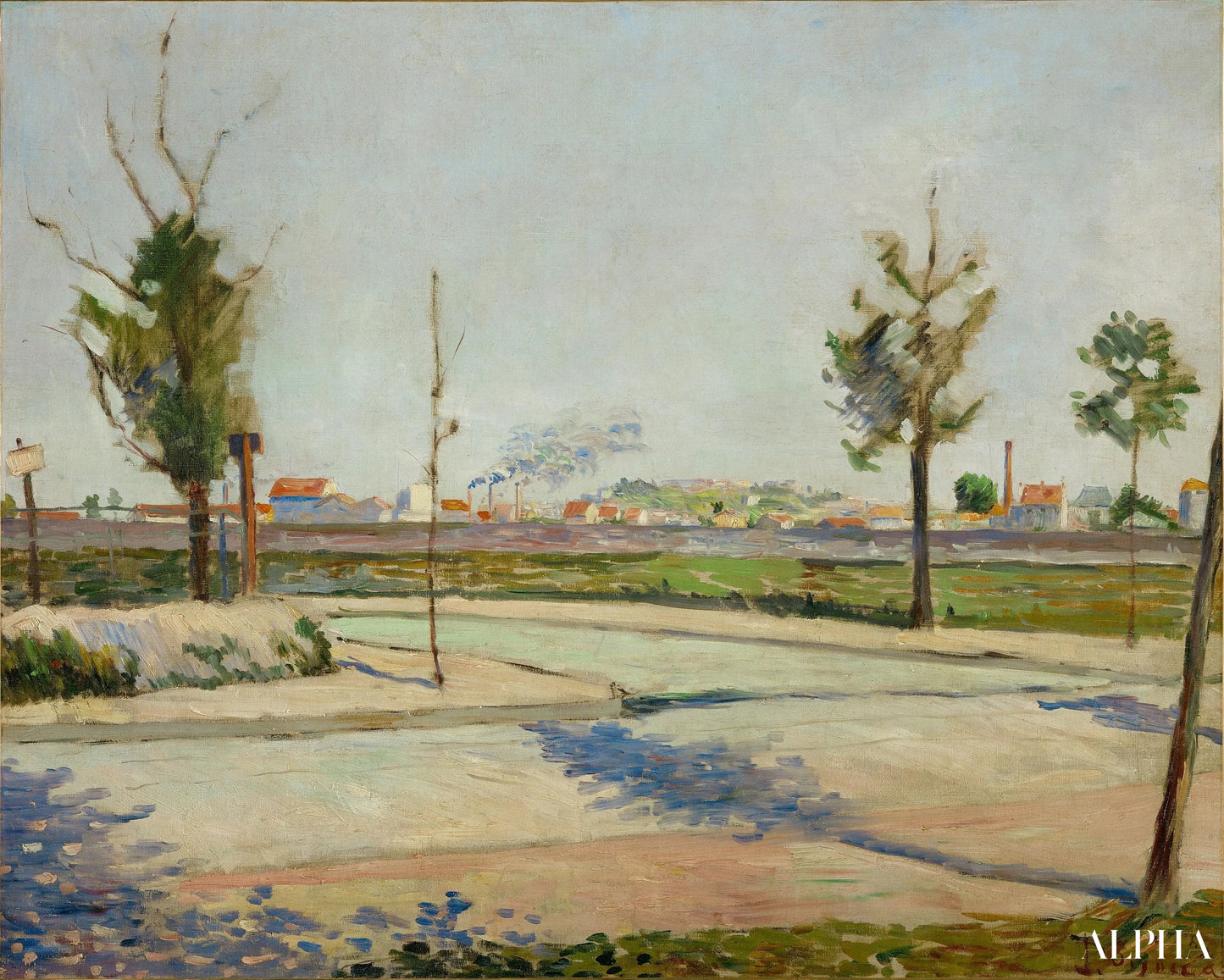 Route vers Gennevilliers - Paul Signac - Reproductions de tableaux et peintures haut de gamme
