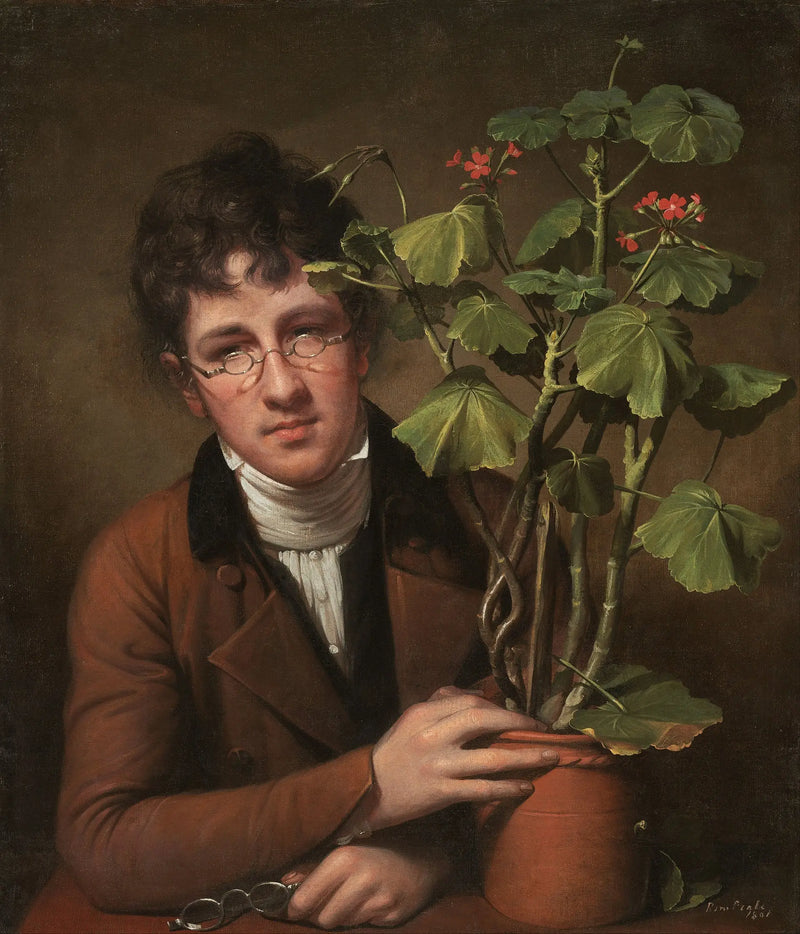 Rubens Peale med en pelargon - Rembrandt Peale