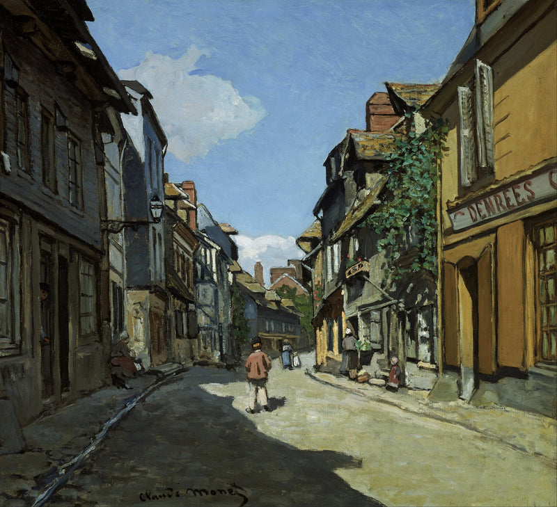 Rue de la Bavole, Honfleur - Claude Monet