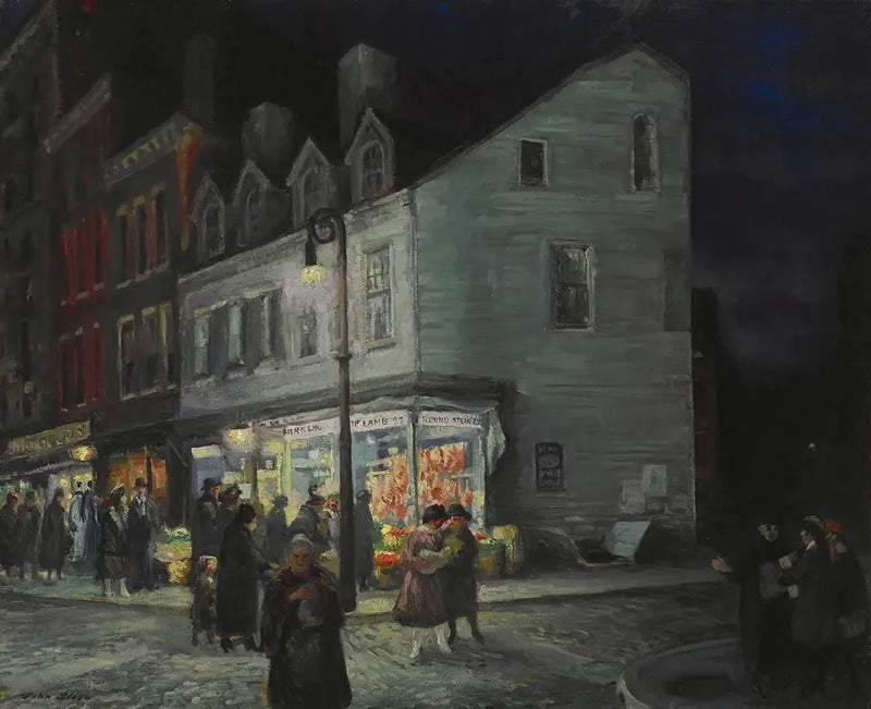 Bleecker-gatan, lördagskväll - John Sloan