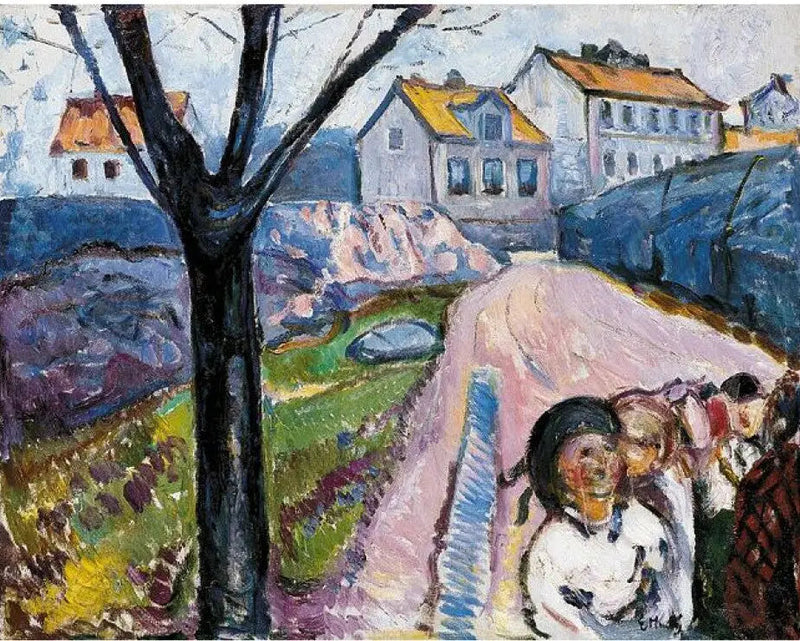 Kragerø-gatan - Edvard Munch