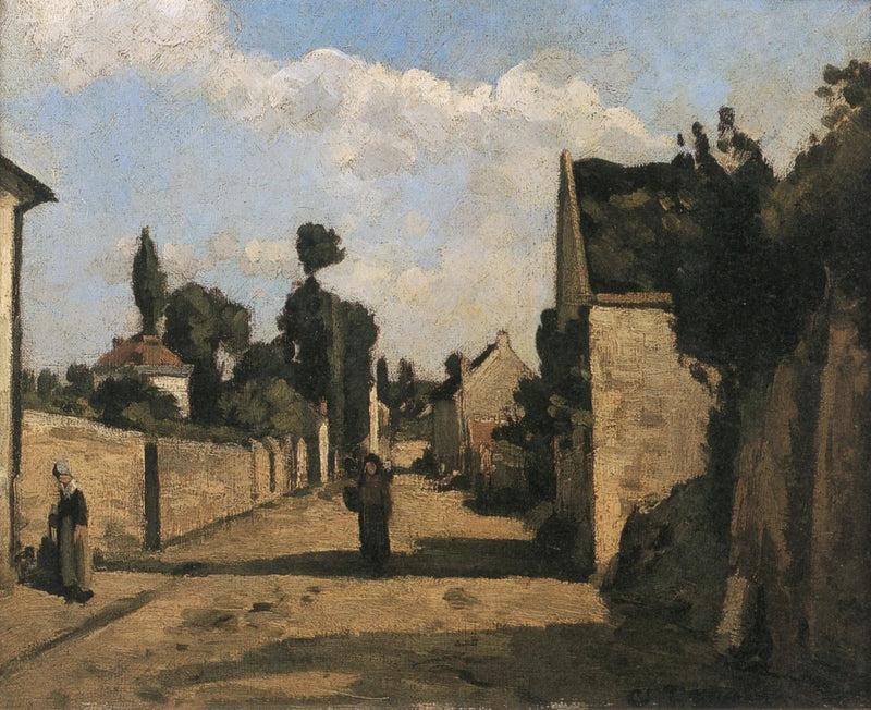 Rue de l'Hermitage i Pontoise - Camille Pissarro