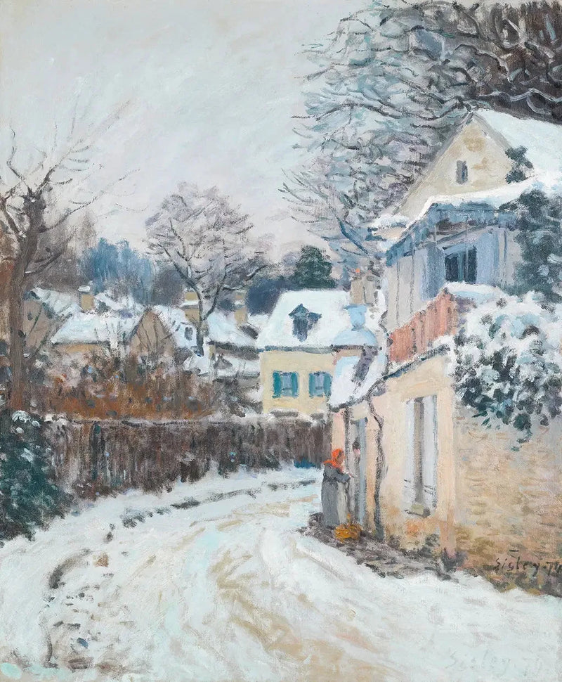 Prinsessgatan, vinter - Alfred Sisley