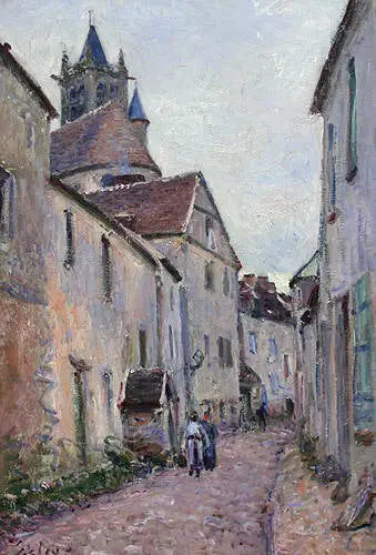 Tannerigatan i Moret-sur-Loing - Alfred Sisley