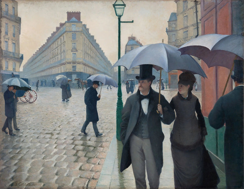 Rue de Paris, regnväder - Gustave Caillebotte