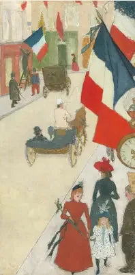 Rue de Parme i Paris, den 14 juli - Pierre Bonnard