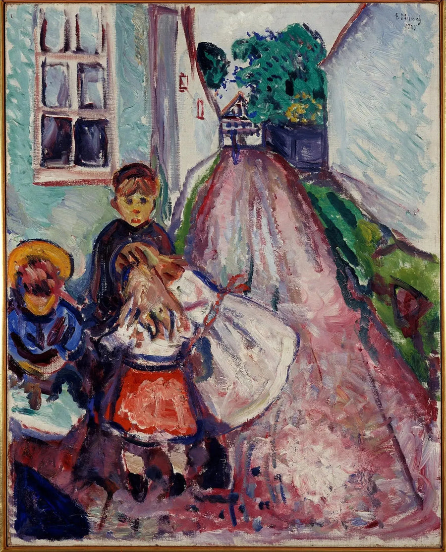 Warnemünde-gatan - Edvard Munch
