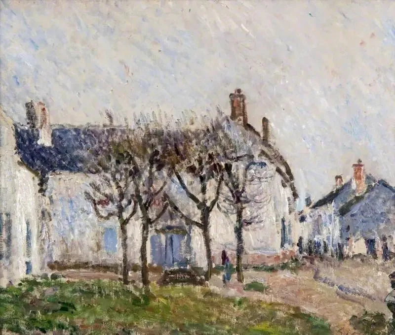 Bygatan, Moret-sur-Loing - Alfred Sisley