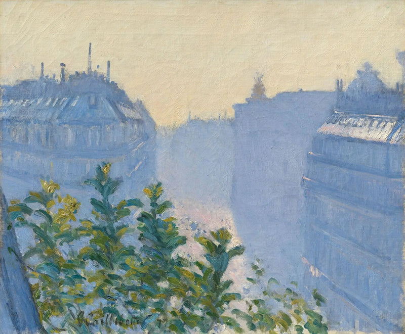 Rue Halévy, vy från en balkong - Gustave Caillebotte