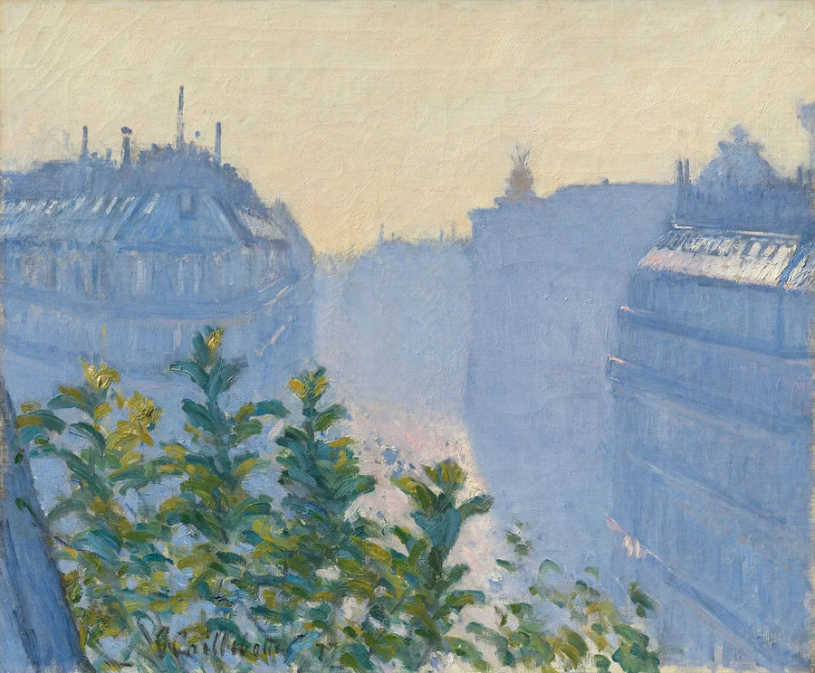 Rue Halévy, vy från en balkong - Gustave Caillebotte