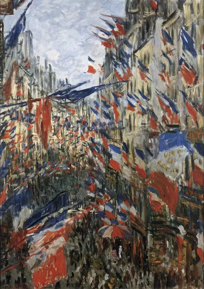 Rue Saint Denis, fest den 30 juni 1878 - Claude Monet