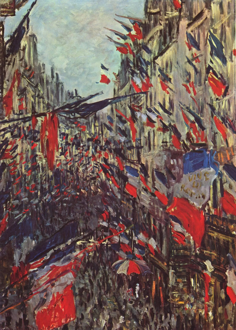 Rue Saint Denis, fest den 30 juni 1878 - Claude Monet