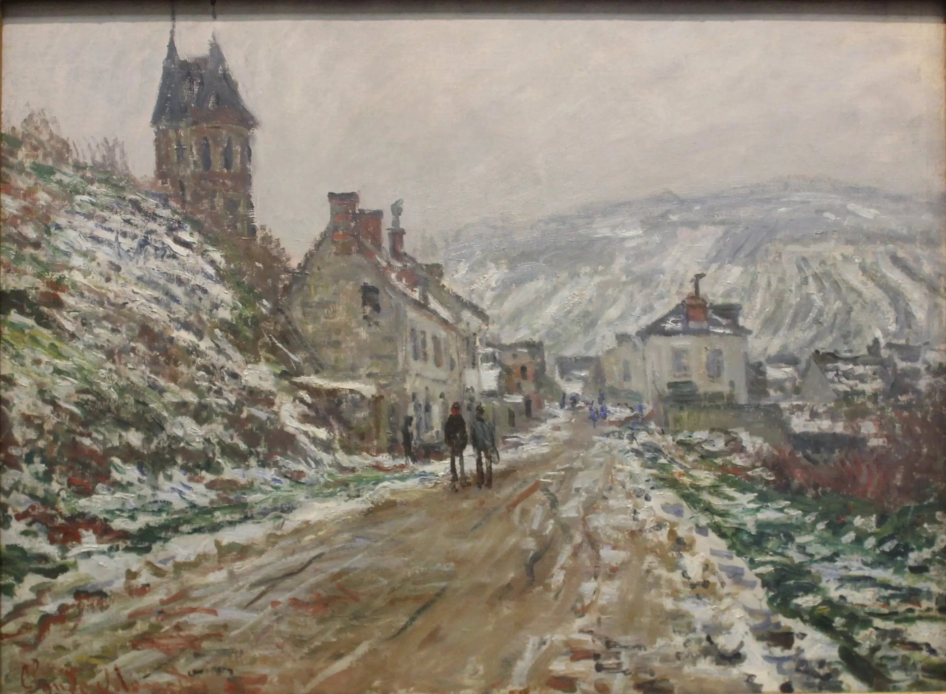 Rue de village à Vétheuil W510 par Claude Monet, musée des Beaux-Arts de Göteborg