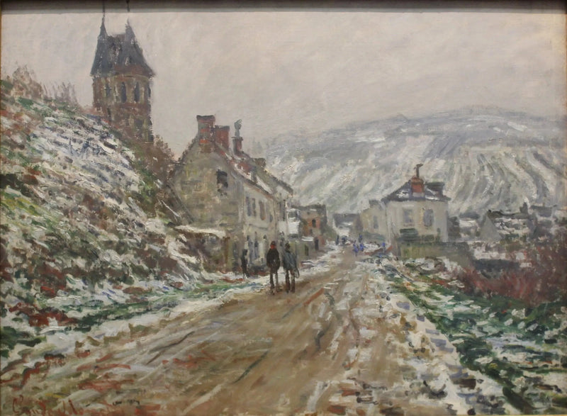 Bygata i Vétheuil W510 - Claude Monet