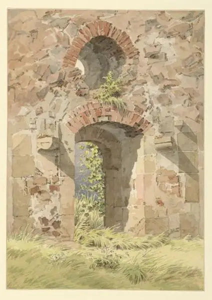 Ruin av Heiligen Kreuz-porten, Meissen - Caspar David Friedrich