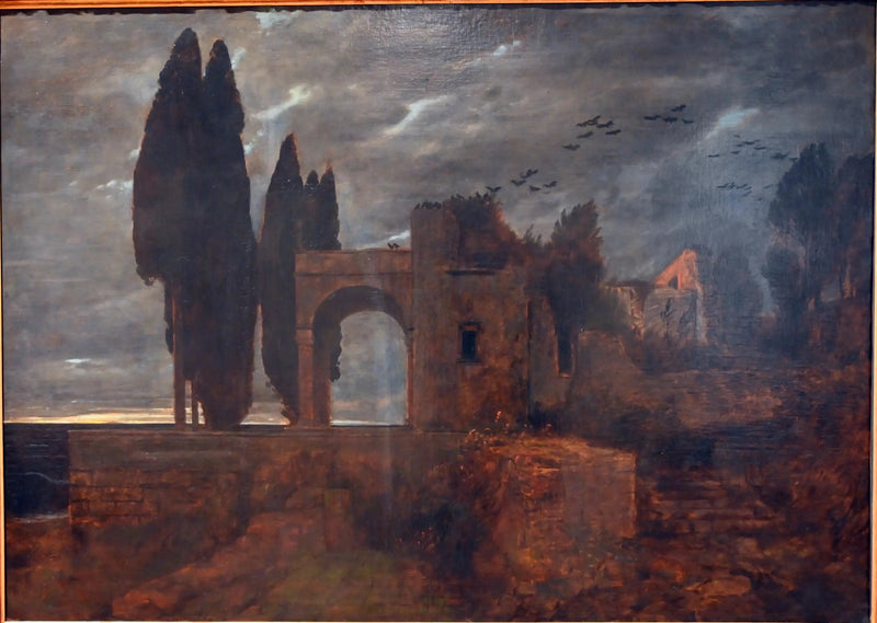 Villa ruin nära havet - Arnold Böcklin