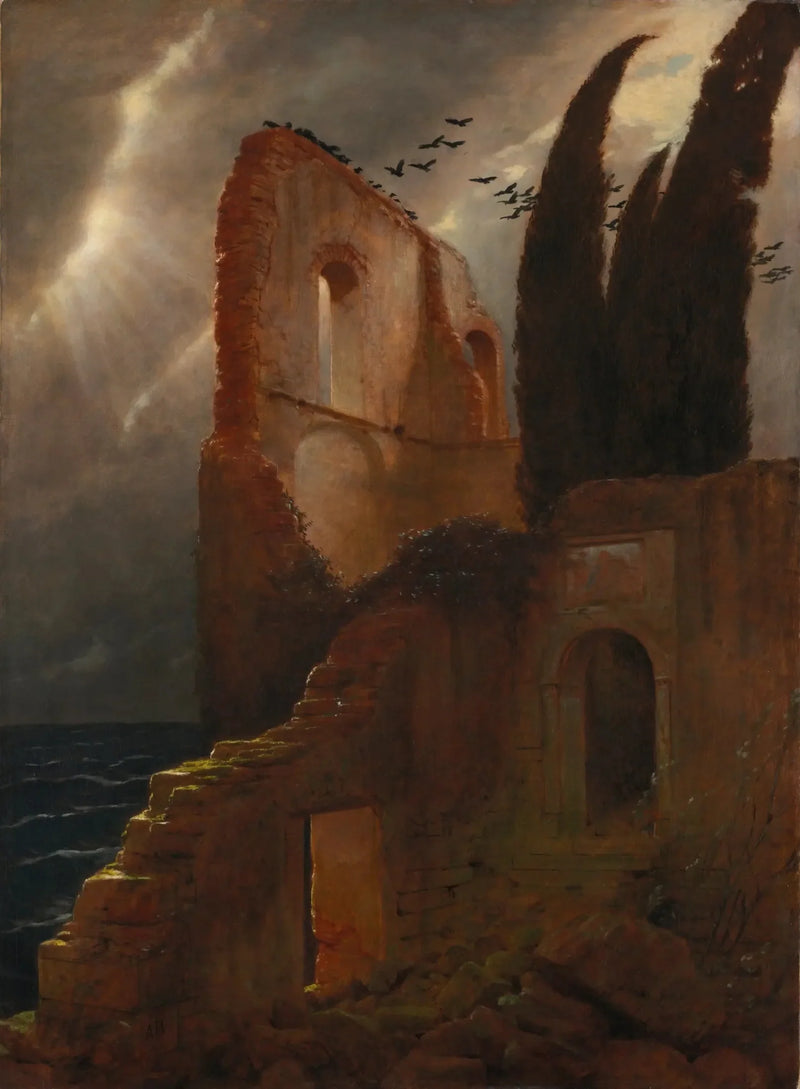Ruine nära havet - Arnold Böcklin