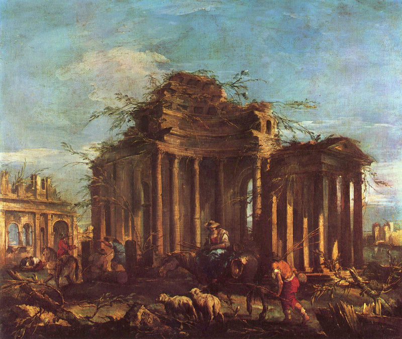Ruiner med staffage - Francesco Guardi