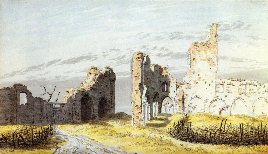ruinerna av Eldena-klostret - Caspar David Friedrich