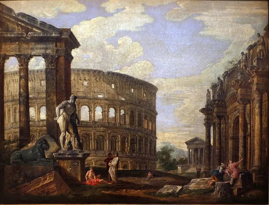 Ruiner av det antika Rom - Giovanni Paolo Panini