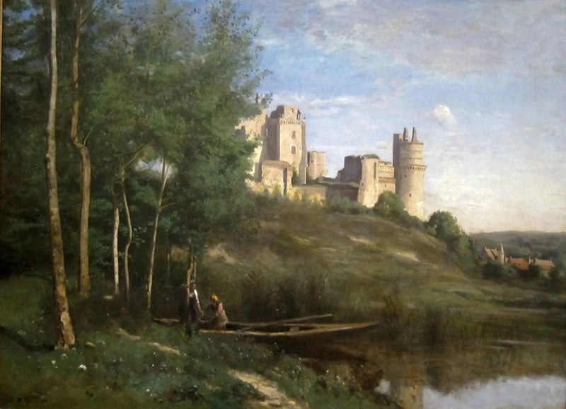 Ruiner av Pierrefonds slott - Jean-Baptiste Camille Corot