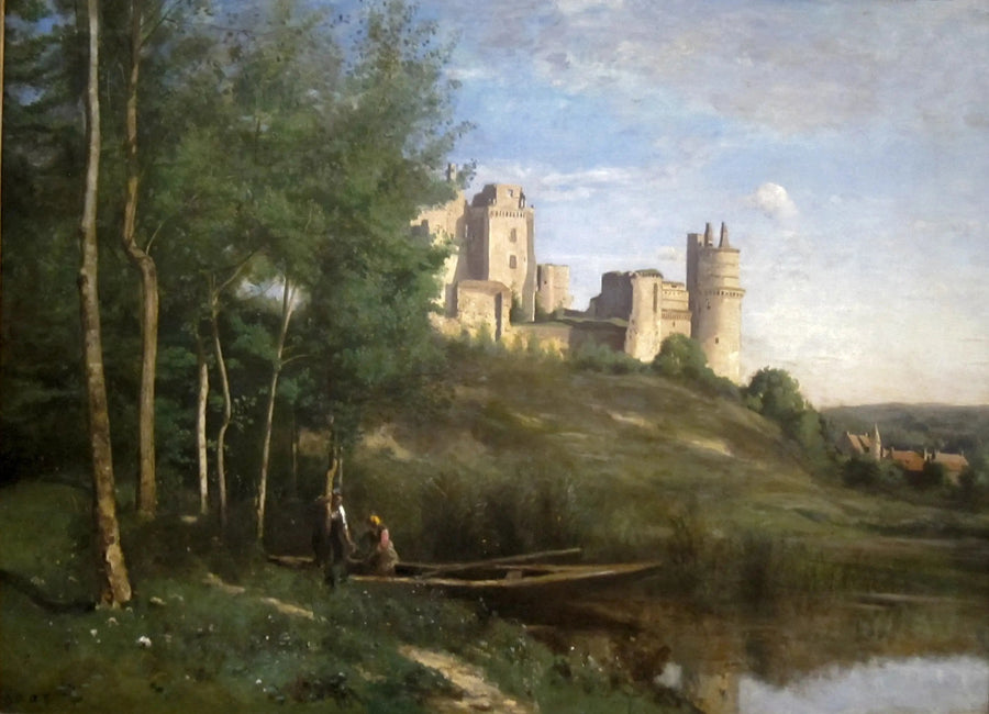 Ruiner av Pierrefonds slott - Jean-Baptiste Camille Corot