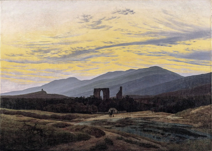 ruinerna av Eldena-klostret i Riesengebirge - Caspar David Friedrich