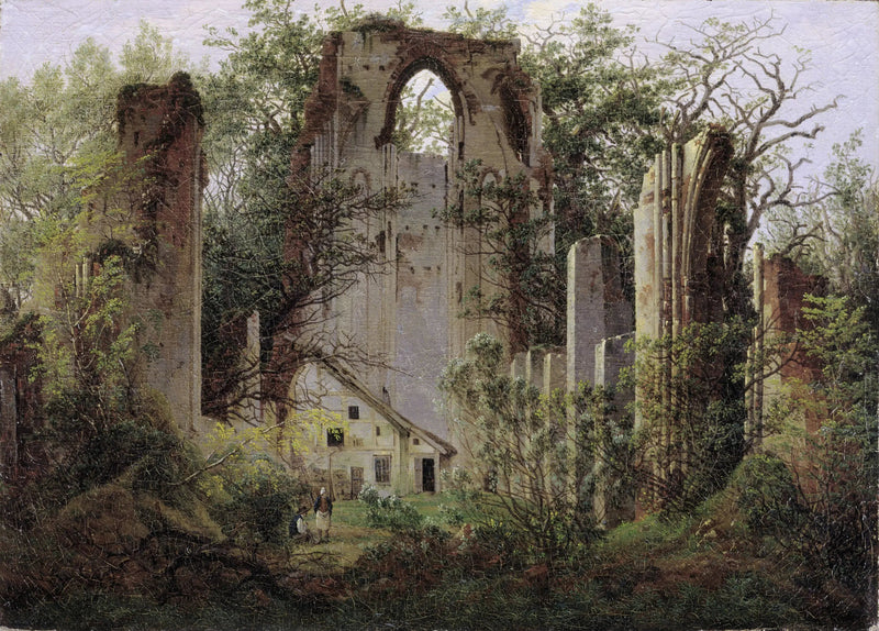 ruinerna av Eldena-klostret, nära Greifswald - Caspar David Friedrich